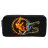 Dinosaur Print Single Layered Pencil Case for Boy/Girls Best Gifts 2D Flat Cartoon School Supplies Pencil Pouch for Children