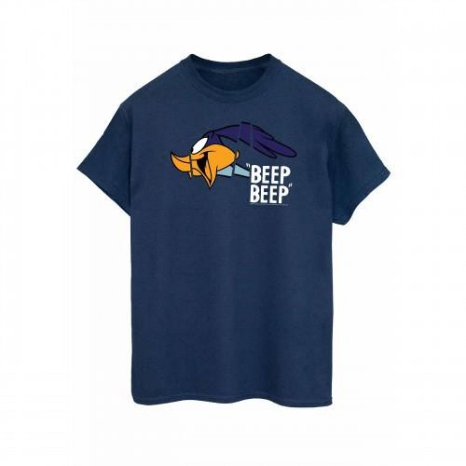 

Looney Tunes Mens Beep Beep Road Runner Cotton T-Shirt S чёрный