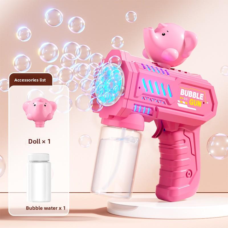 Childrens Electric Animals Bubble Machine Toys For Kids Elephant Rabbit Chicken Automatic Bubbles Gun Outdoor Toy Birthday Gifts