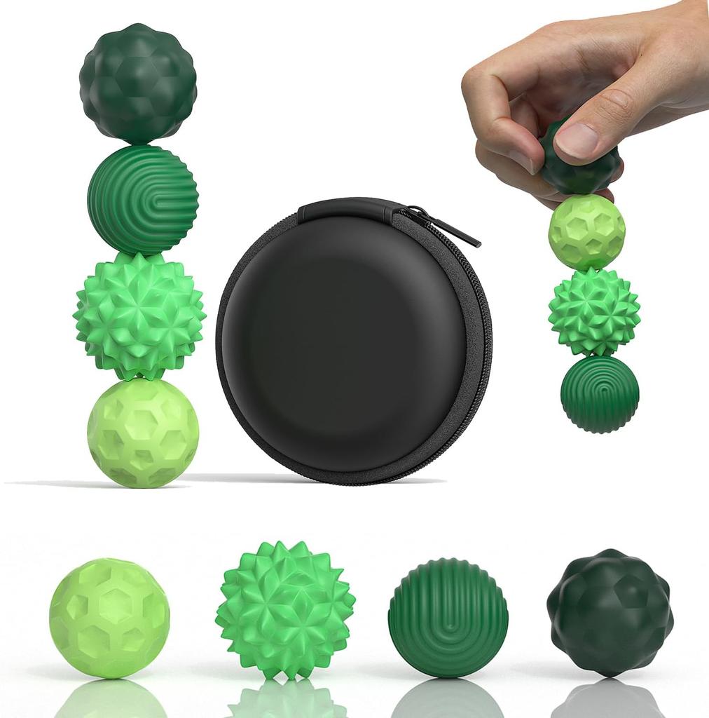 Magnetic Fidget Balls Toys, Silicone Sensory Stress Relief Toy for Adults,Teens with  Fidget Magnets & Magnetic Toy Fun Gift
