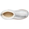 UGG Classic Mini Warm Comfortable Outdoor Casual Zipper Snow Boots Women boots Silver 1122670-SLVM