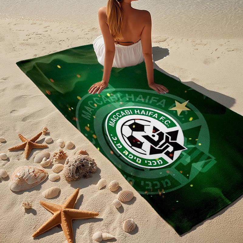Losc Football Crest Beach Towel, Quick-drying, Easy to Care for, Use for Both Fitness and Beach Vacations,Sports Essential Fan Gift