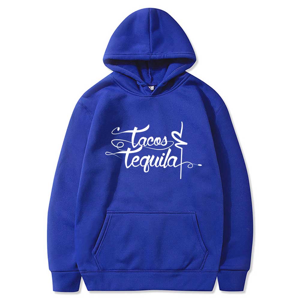 Tacos Letter Design Printed Women Hoodies Fashion Fleece Hoody Creativity Pullover Clothing Street Loose Sweatshirts Women'S