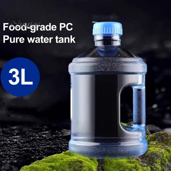 Twist Off Cap Container Plastic Water Jug with Handle And Leakproof Cap, Reusable Durable Portable Drinking Bottle, Transparent Storage for