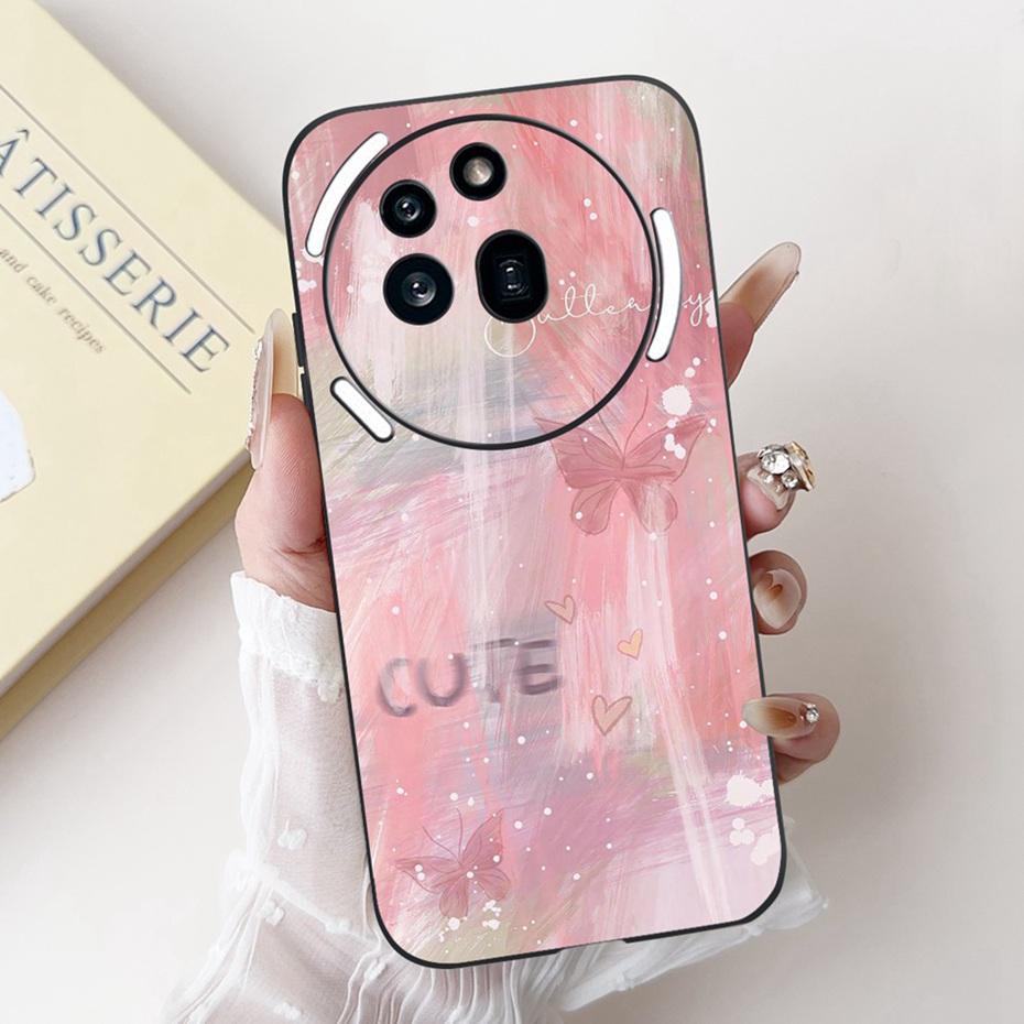 Fashion Painting Phone Case For Nothing Phone (3a) Pro Black Silicone Soft Cover For Nothing Phone3a 3a Pro Cases Bumpers