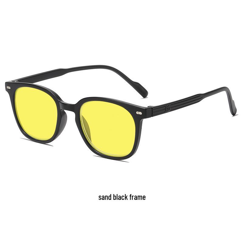 Unisex Retro Night Vision Yellow Goggles - Anti-Blue Light Full Frame for Phones & Gaming