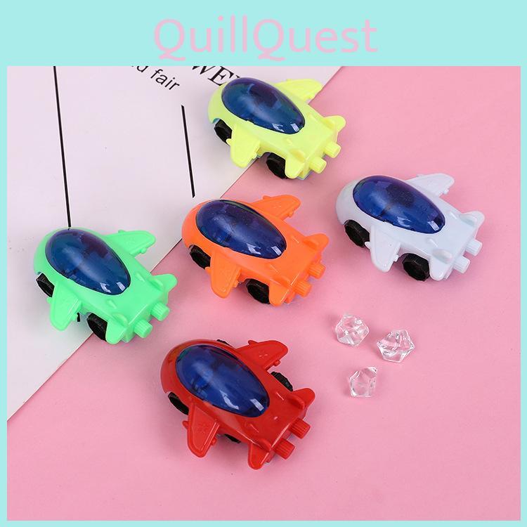 Space Kids Plastic Airplane Toy With Sliding Function For Visual Skills Motor