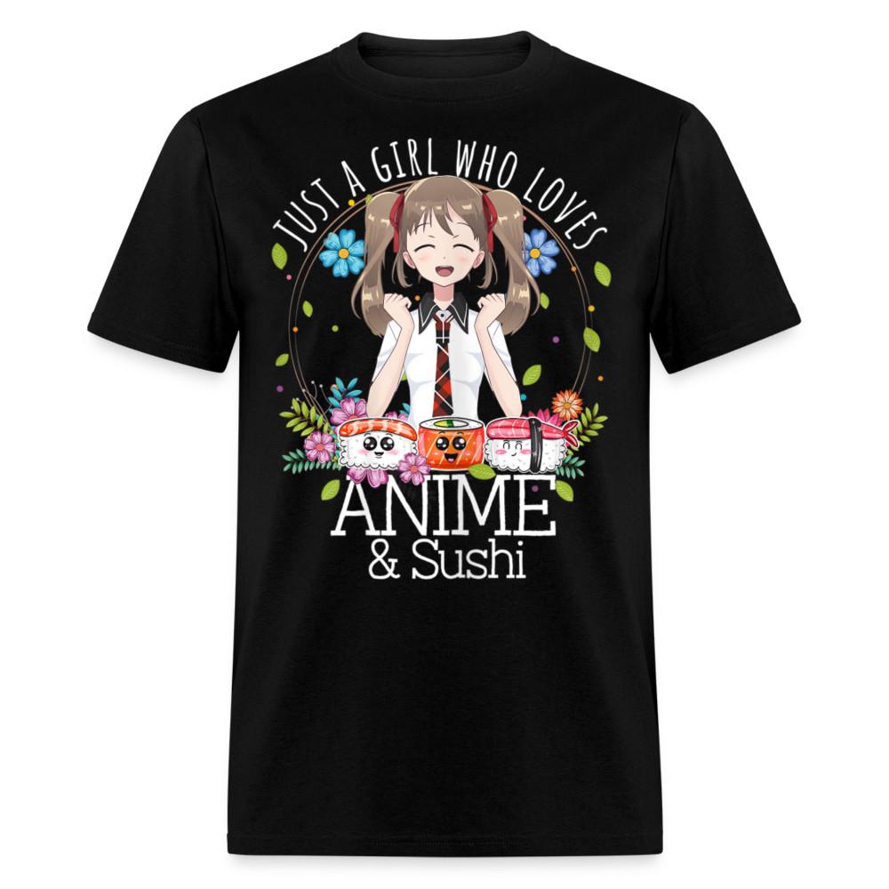 Just a Girl Who Loves Anime & Sushi shirt Cute Beautiful Anime Lovers TShirt