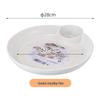 Double Layer Dumpling Drainer Plate with Vinegar Dish for Home & Commercial Use - Stylish Design