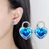 Simple and High-end, Fresh and Sweet, with Locks In the Heart Earrings
