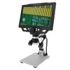 9 Inch LCD Digital Microscope 12MP 1600X Magnification 1080P Coin Microscope Magnifier for Plants Rocks Circuit Boards