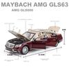 1/24 Maybach AMG S600 Spielzeugauto Modell, Diecast Legierung Metall Miniatur Rückzug Sound & Licht Sammlung Freilauf Geschenk für Jungen