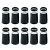 10Pcs Golfs Iron Ferrules, Golfs Tapered Ferrule for Parallel Shaft, Collared Rubber Ferrules with Rings for Golfs Iron
