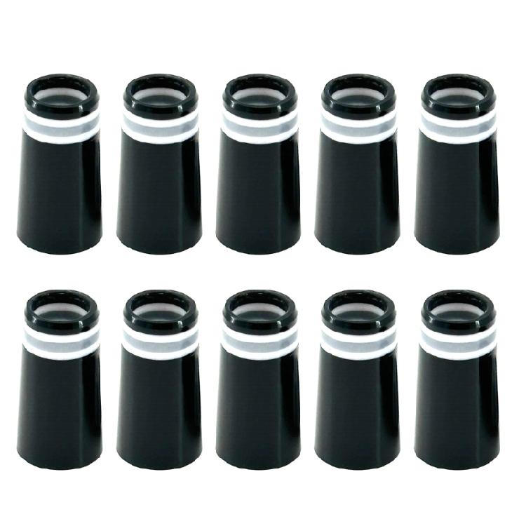 10Pcs Golfs Iron Ferrules, Golfs Tapered Ferrule for Parallel Shaft, Collared Rubber Ferrules with Rings for Golfs Iron