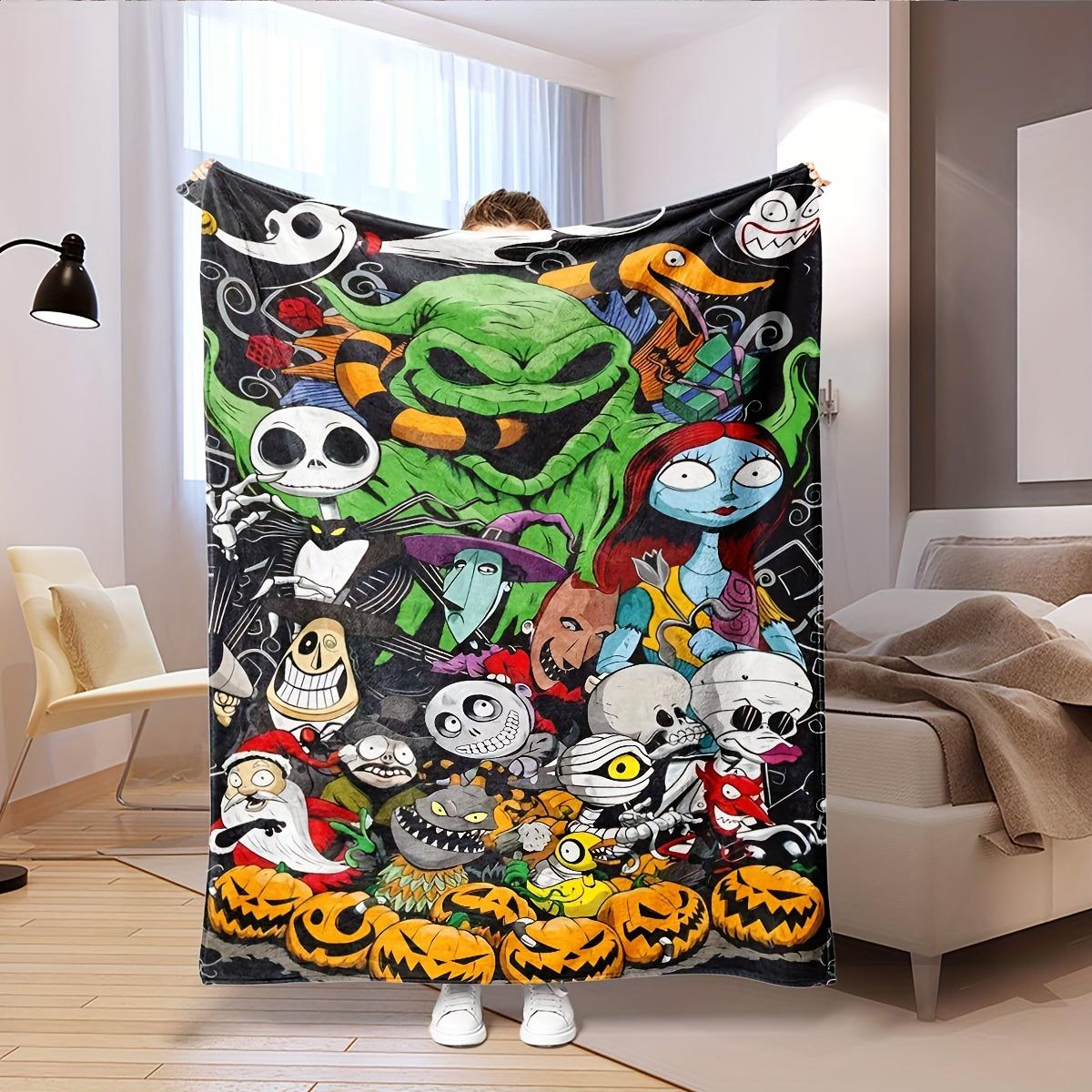 Cozy Soft Flannel Throw Blanket - Ultra Soft Warm for Halloween and Christmas Themed on Couch Bed Travel and Outdoor Adventures 30x40in