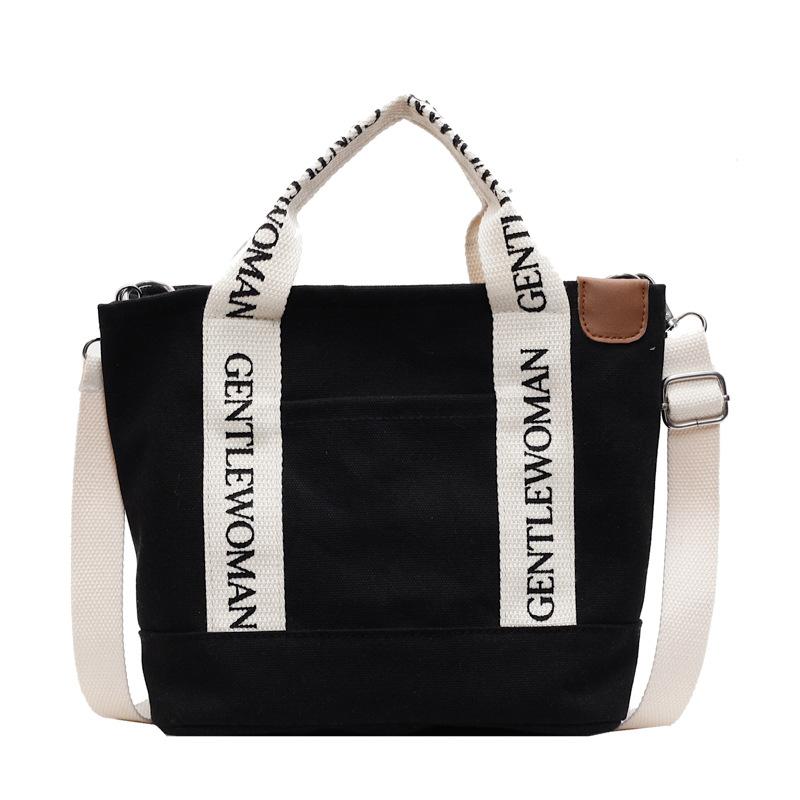 New Handbag New Lightweight Alphabet Canvas Bag Versatile Casual Handbag Crossbody Bag Student Small Bag