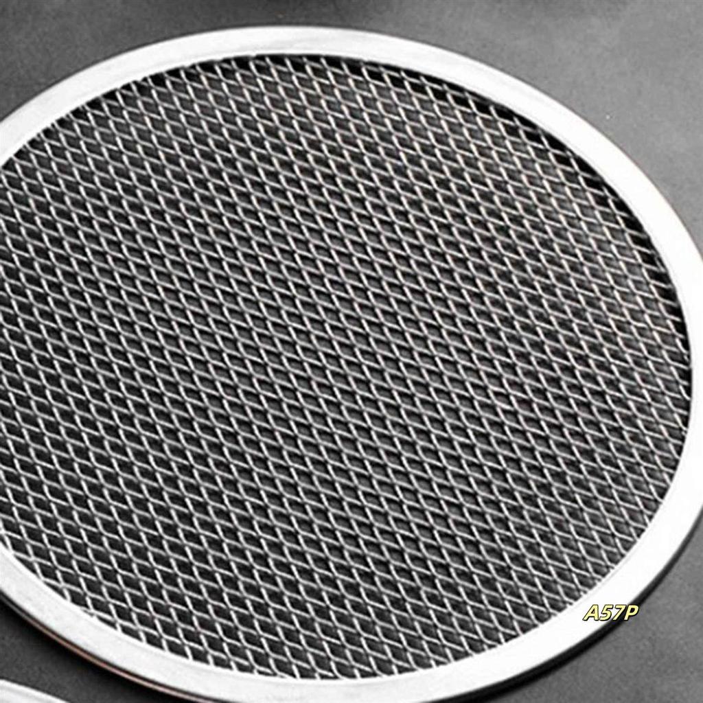 2Pcs 10Inch Aluminum Seamless Rim Pizza Baking Screen - Perfect Crisp, Enhanced Airflow
