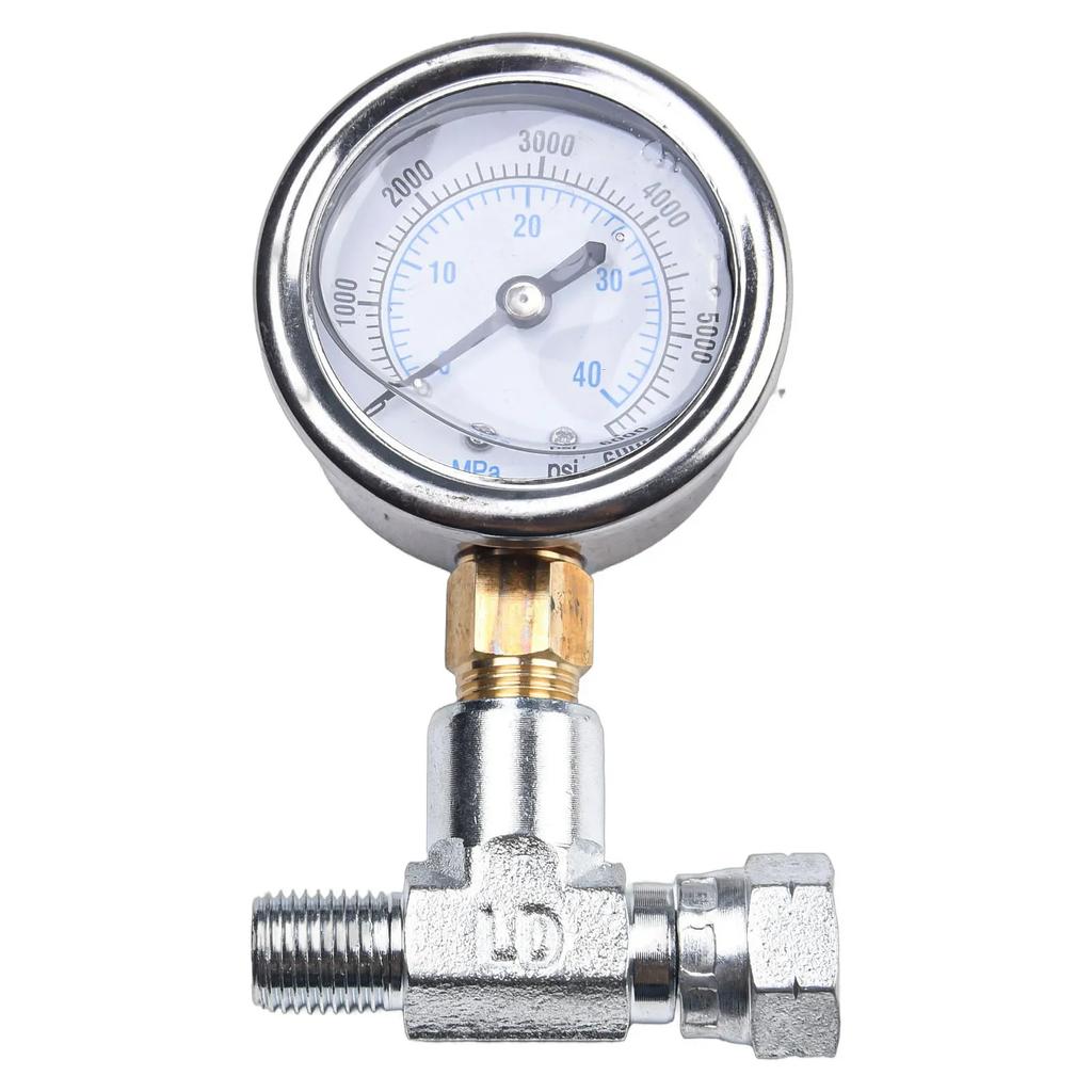 Professional Grade Stainless Steel Pressure Gauge Assembly for Airless Paint Sprayer Compatible with Multiple Models