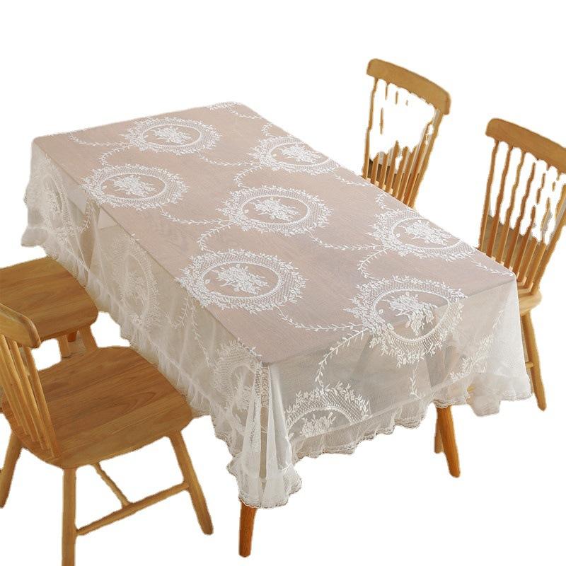 French Romantic Pastoral Lace Tablecloth Dessert Table Wedding Decoration Photo Coffee Table Tablecloth Table Cloth