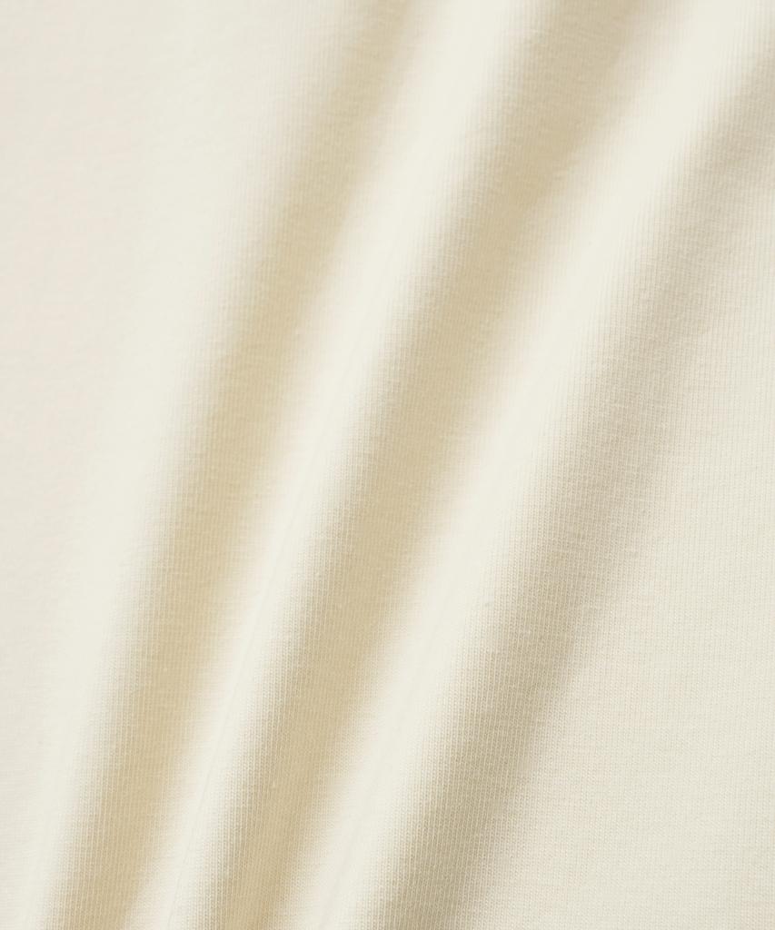 NOIRER FOR WOMAN U-Neck Two-Way T-Shirt (Cream)