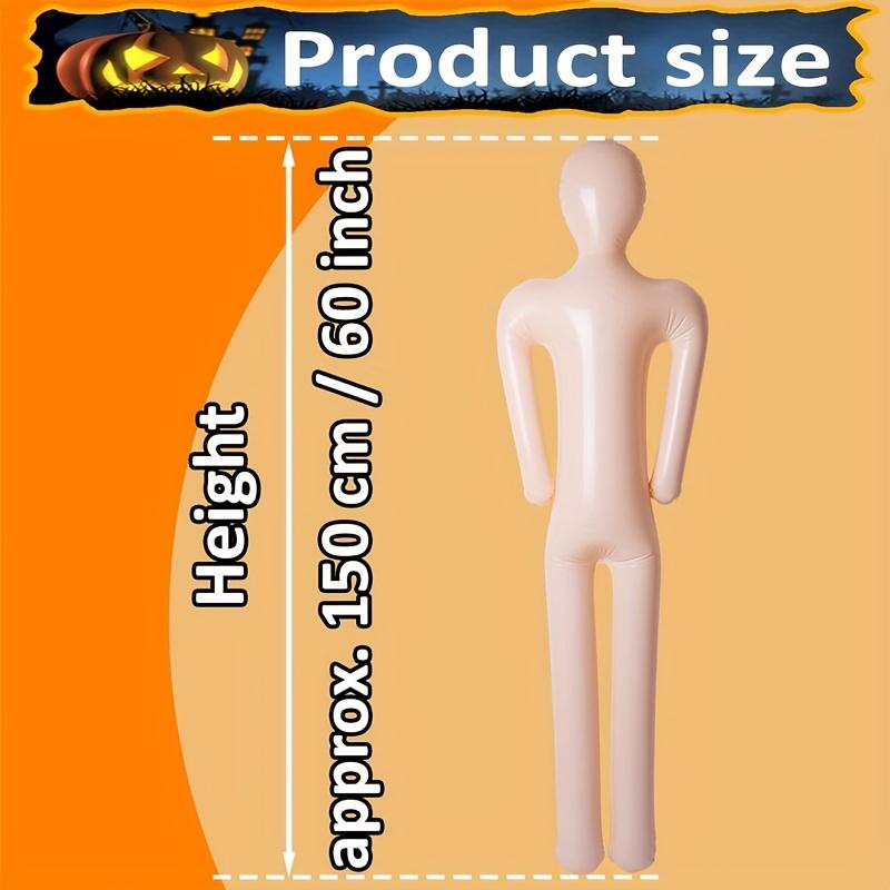 1PCS Full Size Inflatable Body Mannequin PVC Inflatable Mannequin Cosplay 4.9ft Halloween Costume Prop Inflatable Decoration