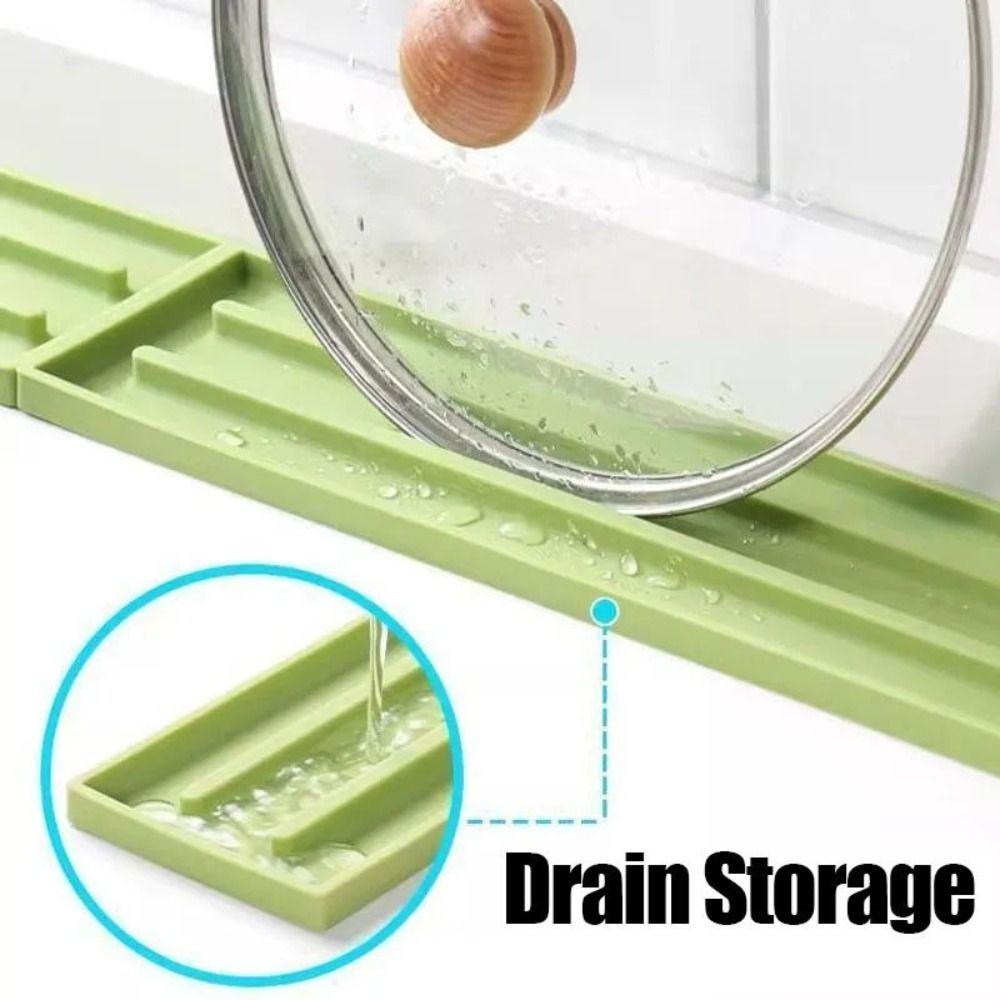 Countertop Protector Silicone Drain Mat Splash Mats Kitchen Sink Pad  Kitchen Utensil