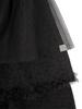 Tuomio Eyelet Tutu Skirt [Black]