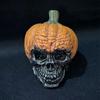 Resin Artificial Skull Head Model Vintage Fake Skeleton Ornament  Holiday Party Decor