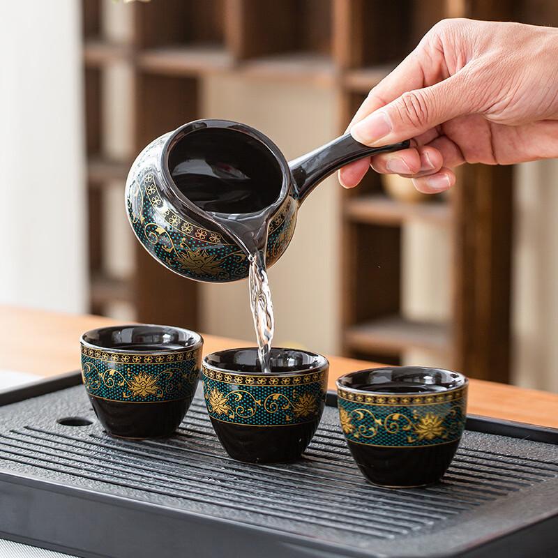 Fortune-Themed Automatic Ceramic Tea Set