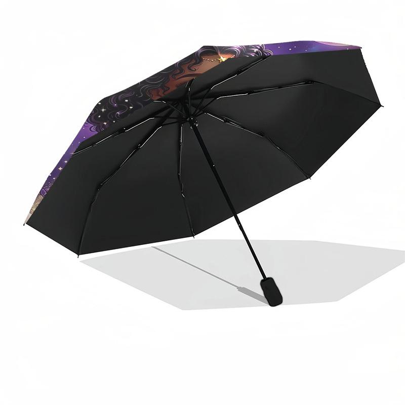 1PC Magical Unicorn Umbrella-8-Rib Reinforced, Automatic Open, Lightweight & Durable, Fashion Accessory for Outdoor, Beach L0371