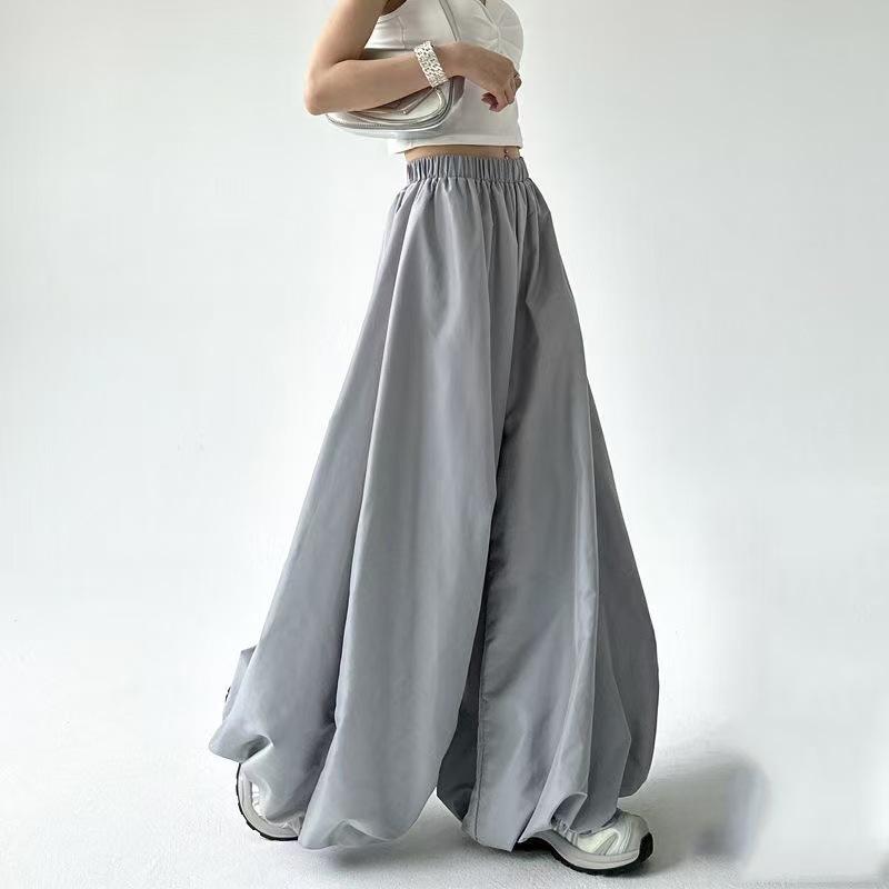 Women's Retro Chinese Lantern High-Waist Joggers – Loose, Slimming, Versatile Summer Pants