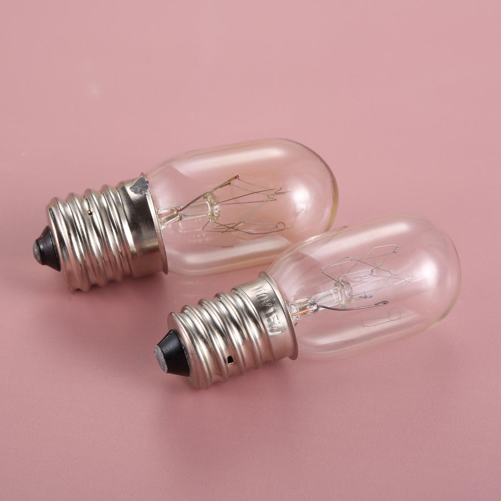 2Pcs 110V E14/E17 Sewing Machine LED Bulb Light Illuminate 15w 150lm Lamp for Singer Home Sewing Machine Push In Light Bulb Type