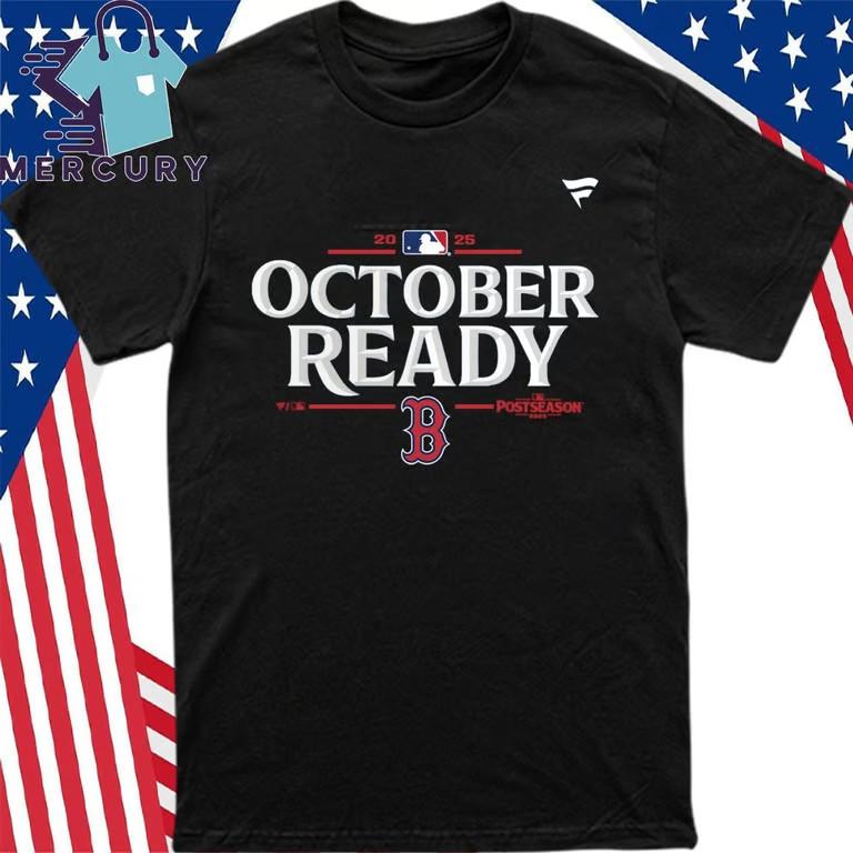 Red Sox October Ready 2025 MLB Postseason T-Shirt Unisex T-Shirt S