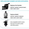 Spider Gasket Kit Pool Sand Filter Valve Seal Gasket Parts Replacement for Hayward Sp0714t Vari-Flo XL Valve and SPX0714CA O-Rings Gasket