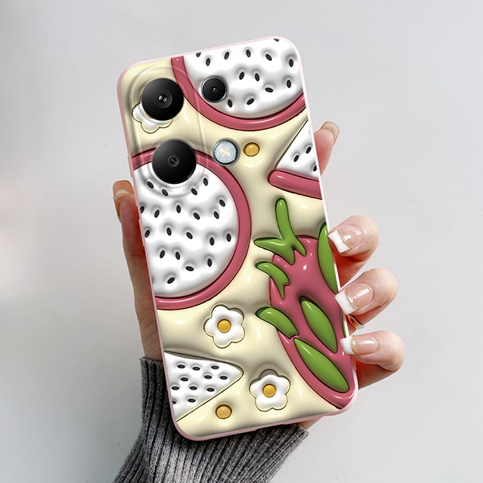 For Poco M6 Pro 4G Case Silicon Cover Soft Bumper for Xiaomi Poco M6 Pro M6Pro 4G Global Phone Cases M 6 Pro Cartoon TPU Shells