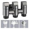 3 Way Angle Valve Anticorrosive Easy To Install Silver