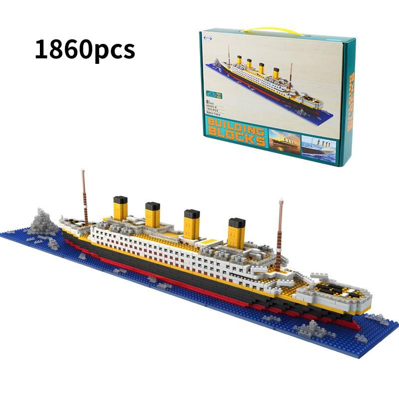 

Mini Titanic Building Blocks Small Diamond Particles Diy Puzzle Toy Ship For Children