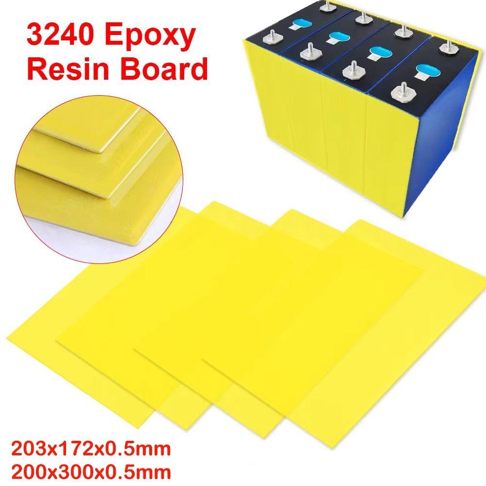High Temperature Resistant Epoxy Board Yellow Circuit Insulation Board Protection Board  Battery
