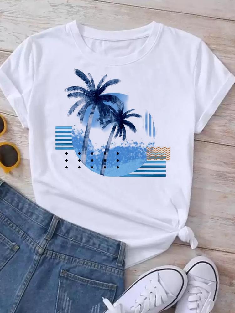 Maycaur New Women's White Tshirt Fashion Summer Letter Printing Short Sleeve T Shirt Harajuku Streetwear Tops Woman T-shirt Tees