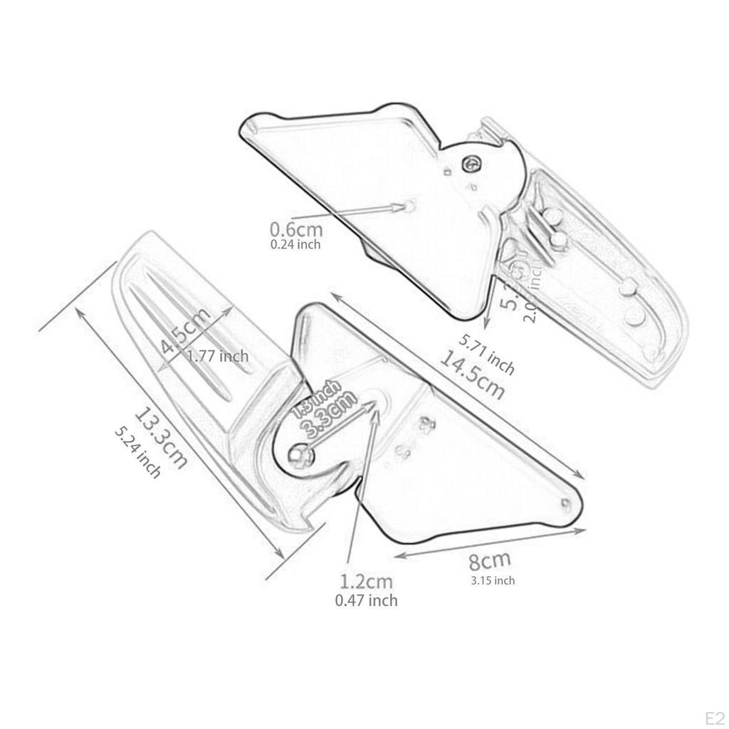 Aluminum Alloy Folding Rear Footrests for ,Rear Footrest Replacement Accessories , S