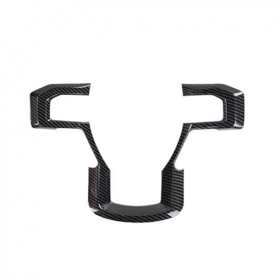 For F-150 ABS Carbon Fiber Steering Wheel Cover Trim For Ford F150 Expedition