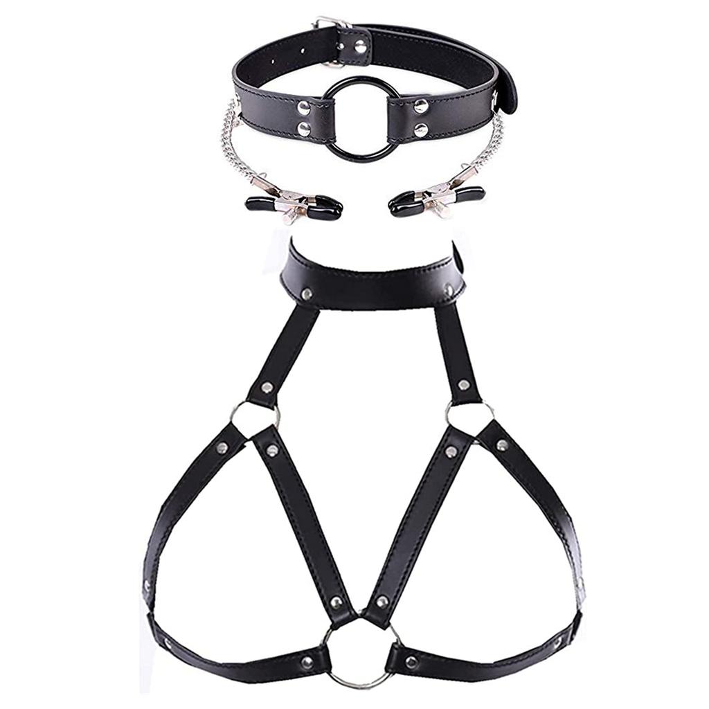 Women Leather Handcuffs Sex Bondage Handcuffs Ankle Thigh Cuffs  Kit Adjustable Waist Strap Adult SM Game Sex Toy for Couple