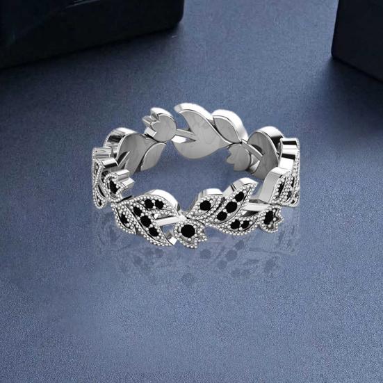 2Pcs Rhinestone Sweet Attractive Geometric Exquisite Sparkling Rings Wedding
