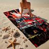 Elektrischer Monster Truck Kunst Strandtuch, Superweiche Mikrofaser, Geschenk für Sie/Ihn, Geburtstag, für Pool, Strand, Reisen, Heimdekoration Fan-Geschenke