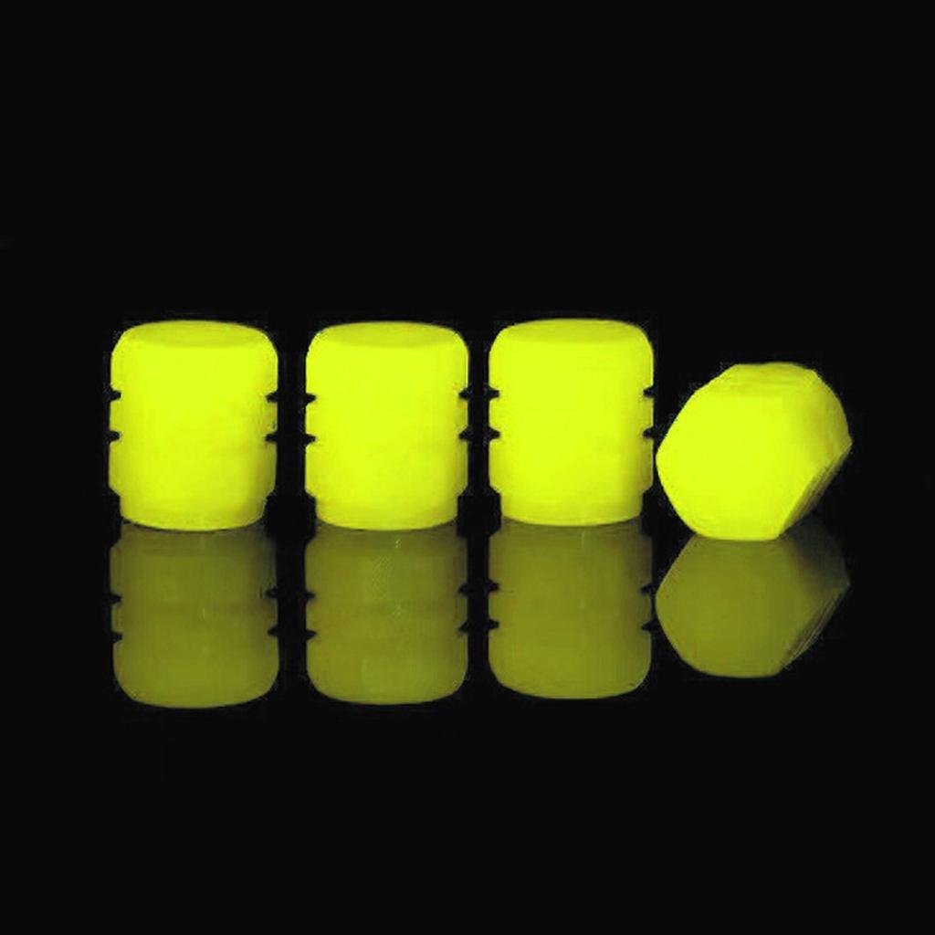 Car Wheel Reflective Stickers Luminous Caps Fluorescent Motorcycle Wheel Styling Tyre Hub Universal Accessories