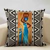 Geometric Cushion Cover Sofa Decorative Pillow Cover Home Living Room Ethnic Art Accessories 45x45cm Linen Double-sided Printing