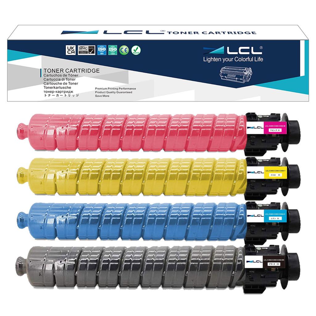 LCL RICOH imagio MP Toner C3003 C3503 C3504 Increased set Compatible imagio MP C3504 4-color models C3003/MP C3004/MP C3503/MP