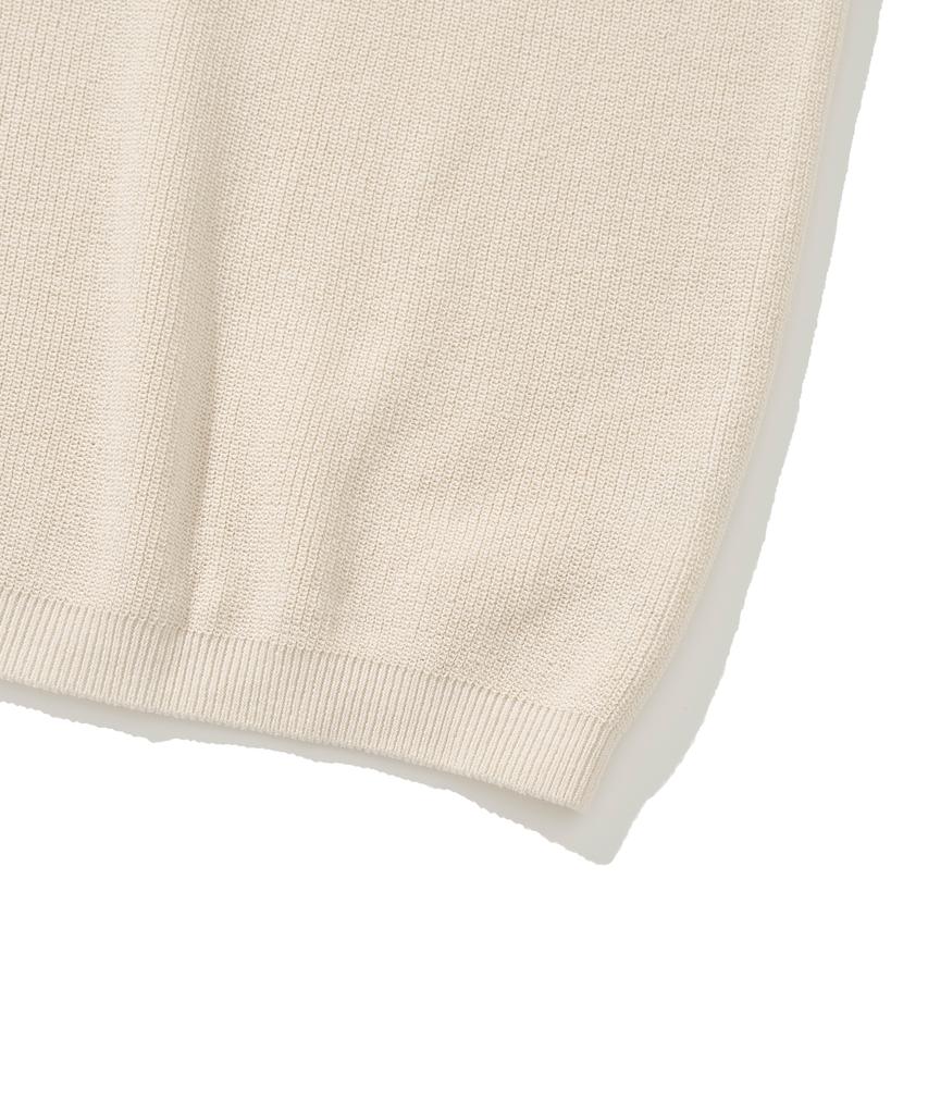 KNITTED Coolever Clover Round Knit Ivory