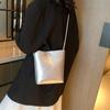 IELGY Ladies Messenger Bag Fashionable Shoulder Texture Summer Commuter Bucket Bag