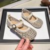 New Summer Children's Diamond Hollow Jelly Beach Shoes Princess Ballet Little Girl Single Shoes Shiny Soft Sole Kids Sandals